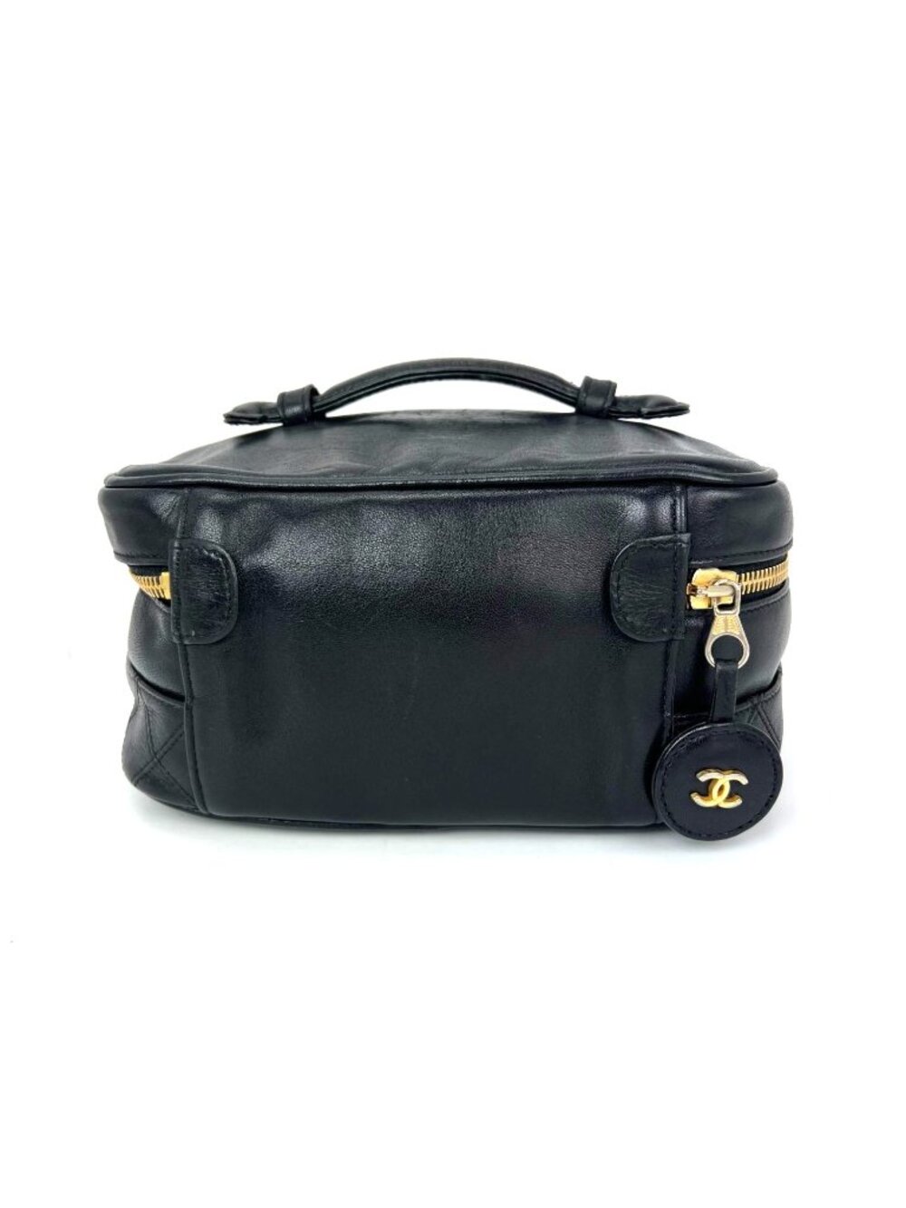 Chanel Lambskin Vanity Cosmetic Case Black - Picture 2 of 15
